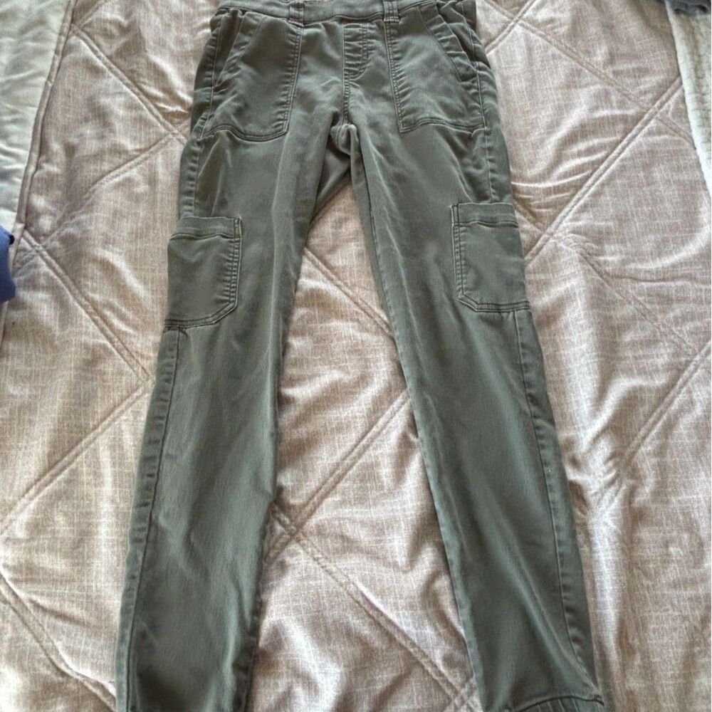 No Boundaries: Olive Green Cargo Jogger Pants Utility Casual Women's Size S 4-6